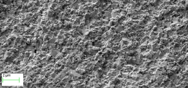 Obraz mikrostruktury węglika spiekanego WC10Co w technologii U-FAST
