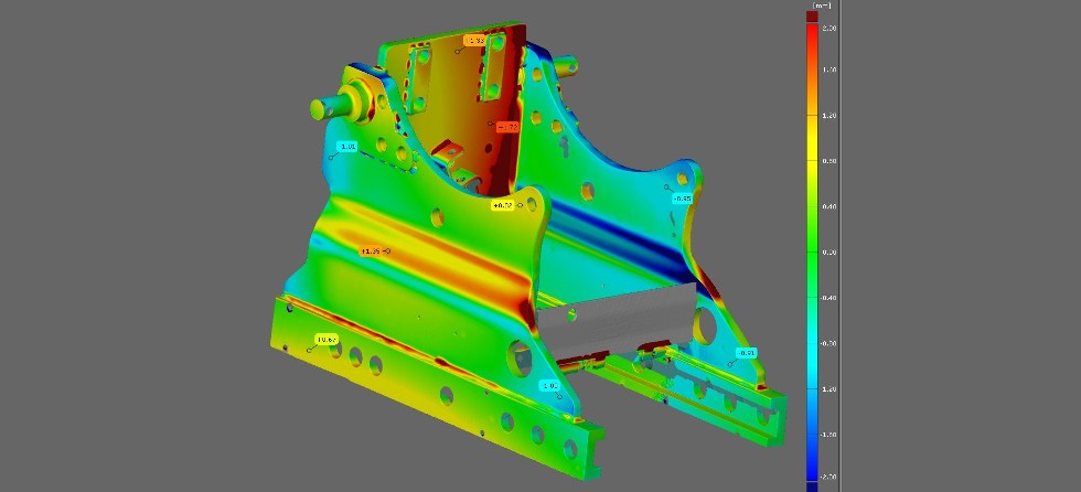 Porównanie modelu CAD ze skanem 3D