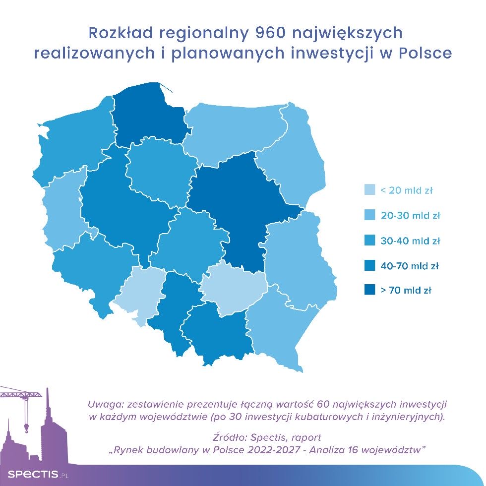 mapa inwestycji w polsce